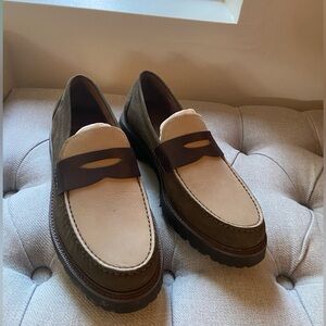 Men's Brown and Tan Loafers Cole Haan Size 9.5